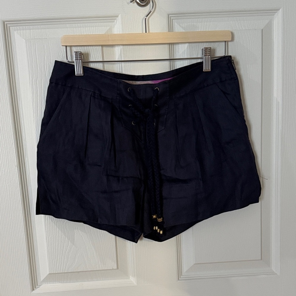Diane Von Furstenberg Dark Blue High Waist Shorts size 6